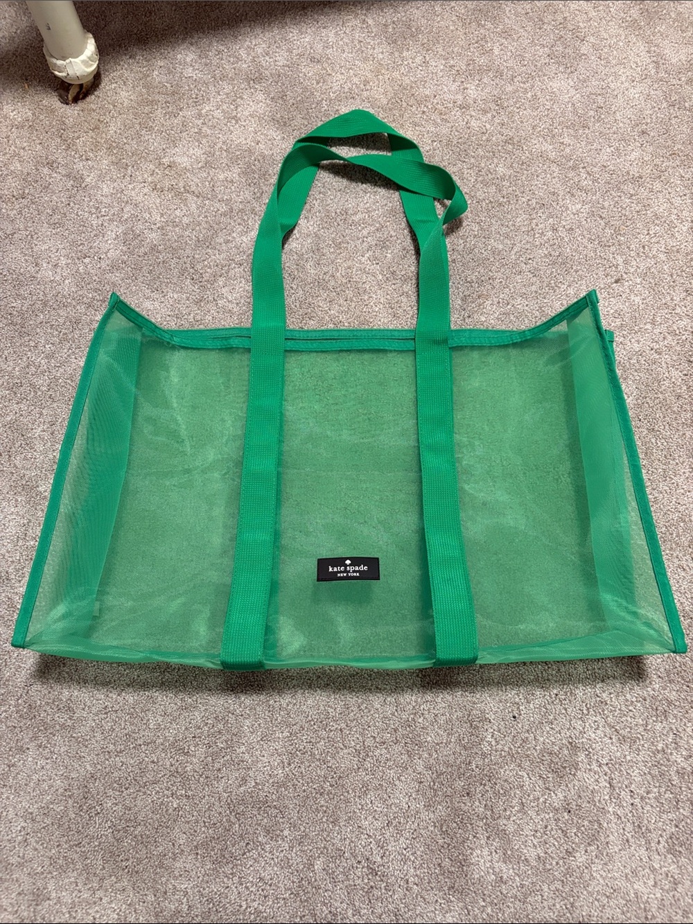 kate spade Bright Green Mesh Tote
